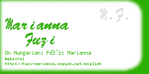 marianna fuzi business card