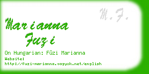 marianna fuzi business card